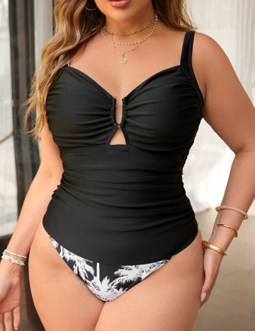 Costum de baie Shein Curve+, mix culori