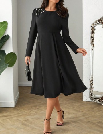 Rochie midi Shein Curve+, negru