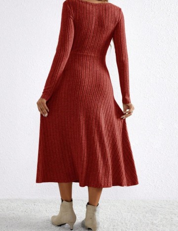 Rochie midi Shein, cărămiziu