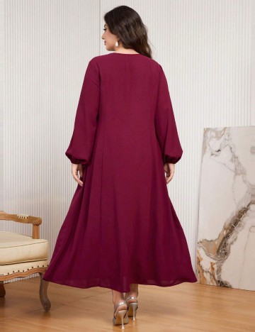 Rochie midi Shein Curve+, vișiniu