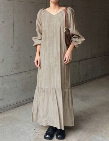 Rochie maxi Shein, bej