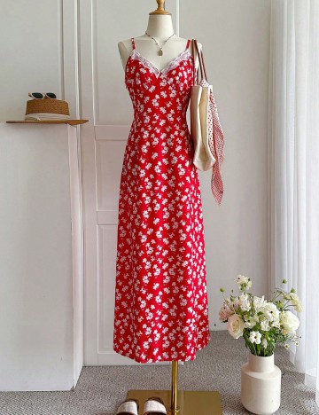 Rochie midi Shein, roșu