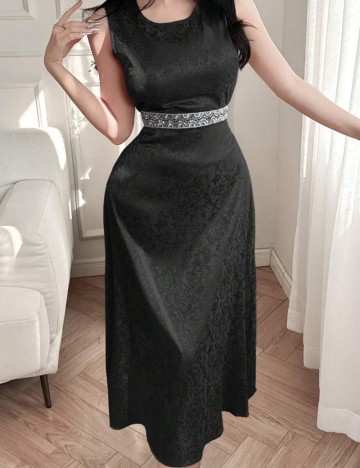 Set Rochie și Cardigan DAZY / LESS by SHEIN, negru
