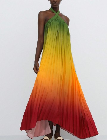 Rochie maxi Shein, mix culori