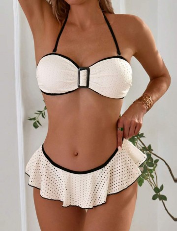 Costum de baie Shein, alb
