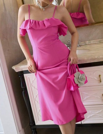 Rochie midi Shein, roz