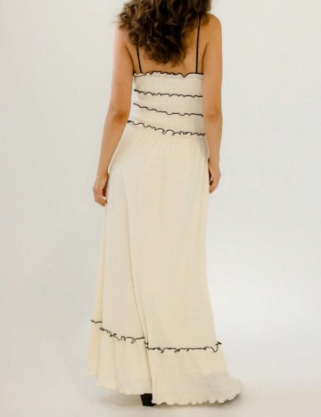 Rochie maxi Shein, crem