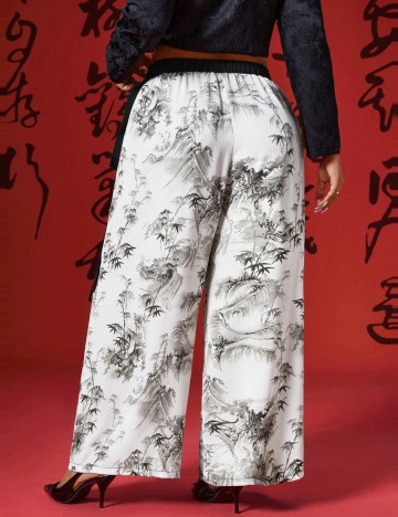Pantaloni Shein Curve+, mix culori