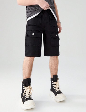 Pantaloni scurți Shein, negru