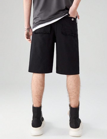 Pantaloni scurți Shein, negru