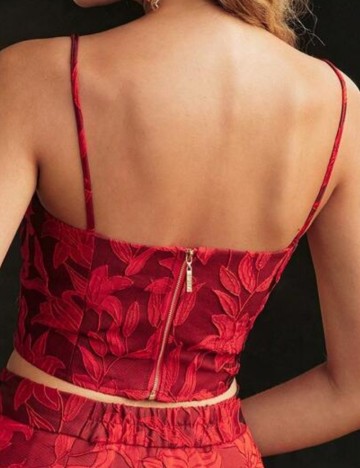 Top MOTF by Shein, roșu