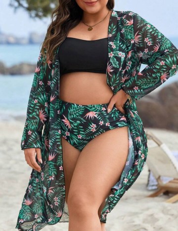 Set costum de baie Shein Curve+, mix culori