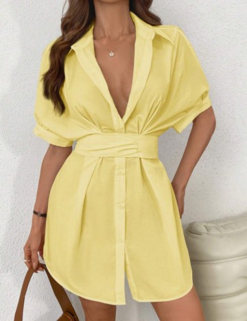 Rochie mini Shein, galben