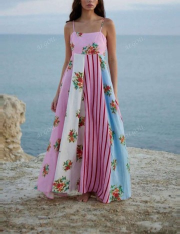 Rochie maxi Shein, mix culori