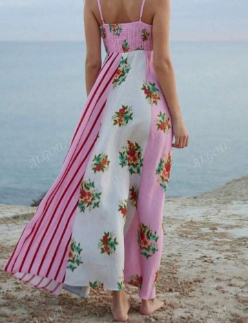 Rochie maxi Shein, mix culori
