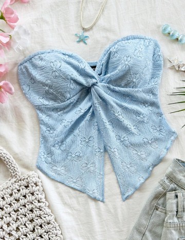 Top Shein, albastru