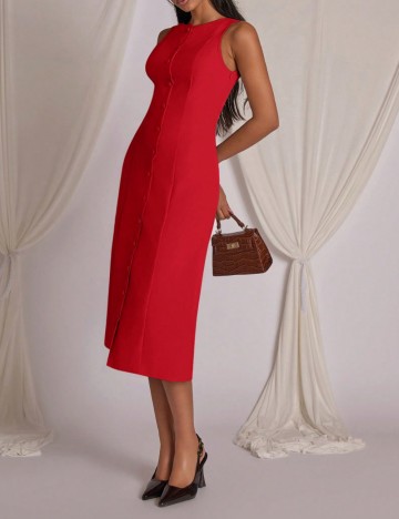 Rochie midi Shein, roșu