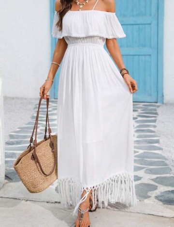 Rochie maxi Shein, alb
