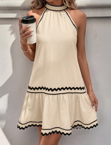 Rochie mini Shein, crem