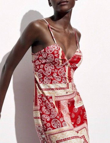 Rochie midi Shein, mix culori