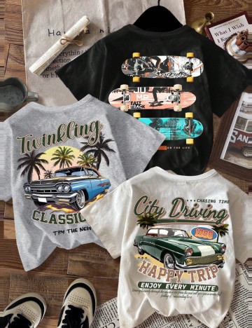 Set Tricouri Shein, mix culori