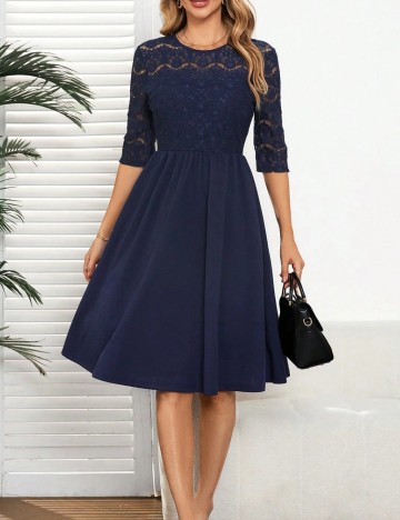 Rochie midi Shein, bleumarin