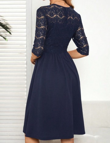 Rochie midi Shein, bleumarin