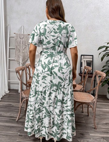Rochie maxi Shein Curve+, alb