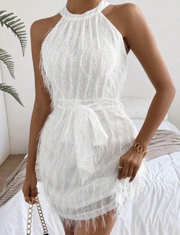 Rochie mini Shein, alb