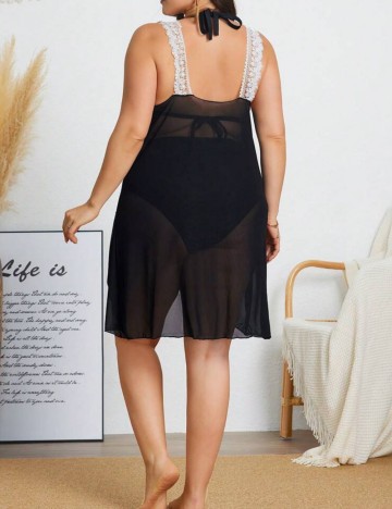 Rochie de plajă Shein Curve+, negru