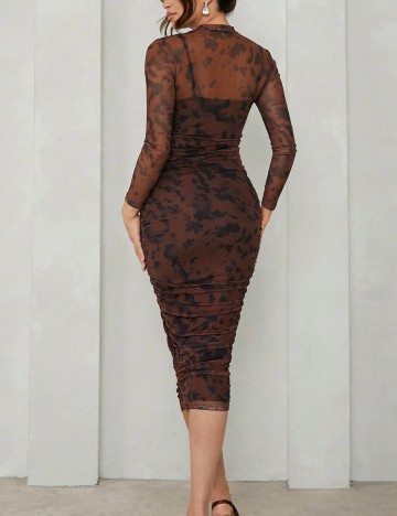 Rochie midi Shein, maro