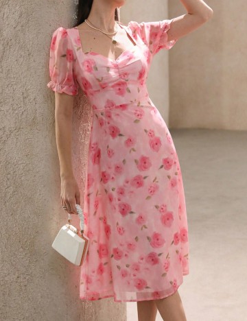 Rochie midi Shein, mix culori