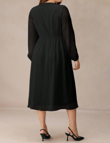 Rochie midi Shein Curve+, negru
