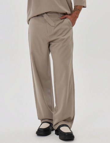 Pantaloni MUSERO by Shein, bej