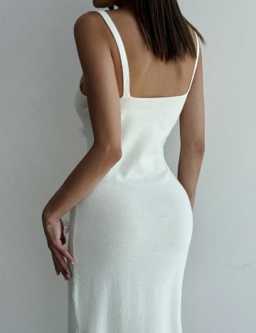 Rochie maxi Shein, crem