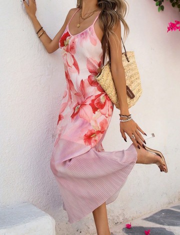 Rochie maxi Shein Curve+, mix culori