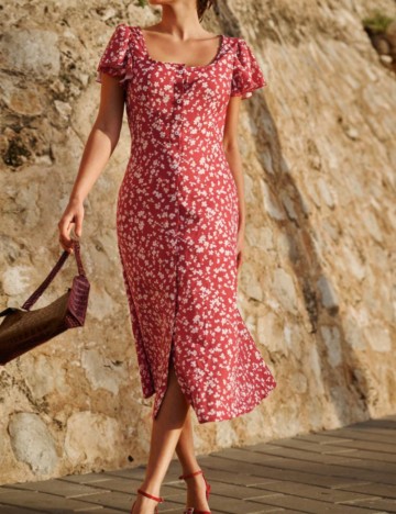 Rochie midi Shein, mix culori