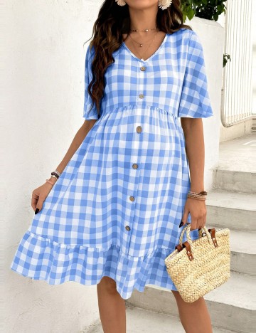 Rochie midi Shein, mix culori