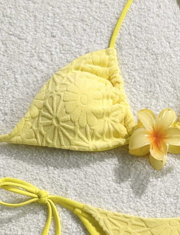 Costum de baie Shein, galben