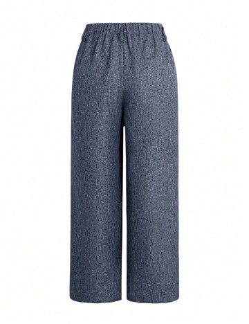 Pantaloni Shein Curve+, albastru