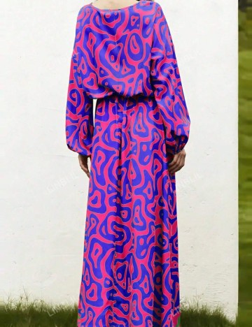 Rochie maxi Shein, mix culori