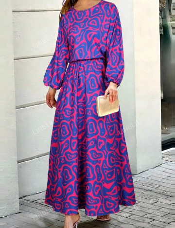 Rochie maxi Shein, mix culori