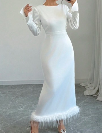 Rochie maxi Shein, alb
