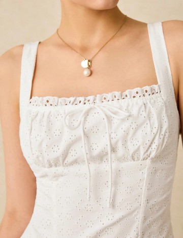Rochie midi Shein, alb
