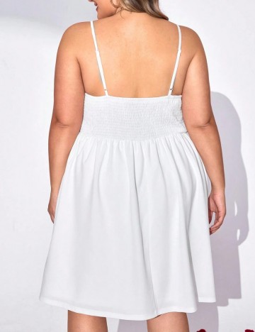 Rochie mini Shein Curve+, alb