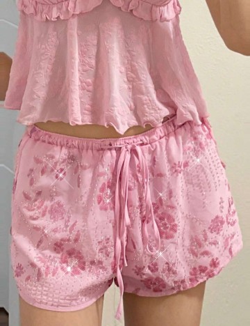 Pantaloni scurți Shein, roz