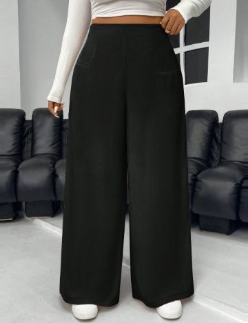 Pantaloni Shein Curve+, negru