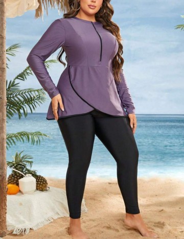 Costum de baie Shein Curve+, mix culori
