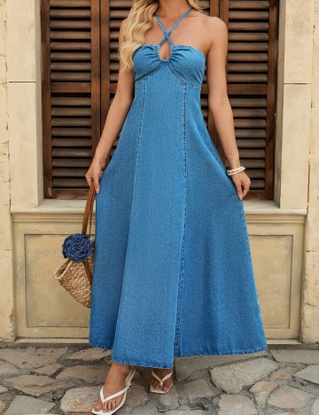 Rochie de blugi Shein, albastru