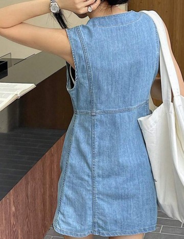 Vestă de blugi DAZY by Shein, albastru